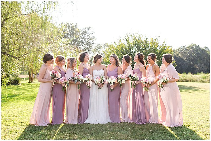 blush and mauve outdoor wedding, cobbs creek, Virginia, Diana Gordon Photography, photo