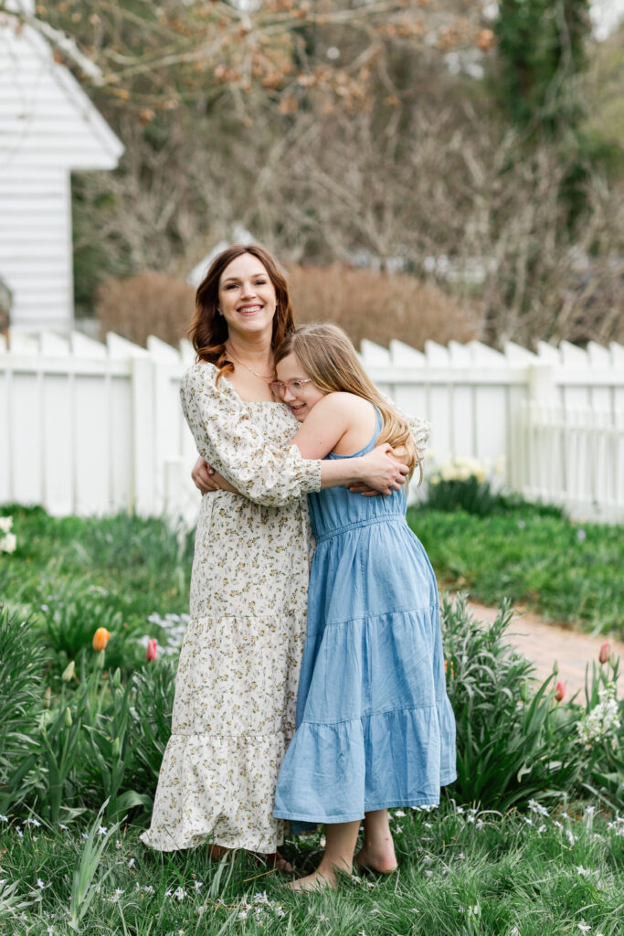 Floral Newborn Family Session with Three Little Girls, Colonial Williamsburg, Diana Gordon Photography